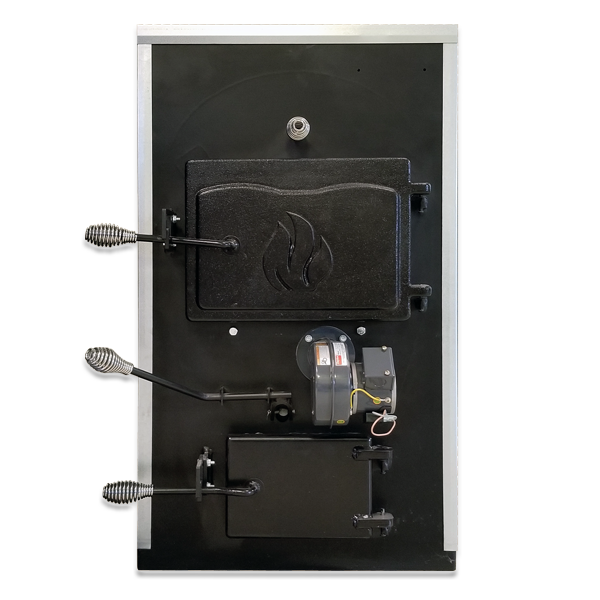 Indoor on sale wood boiler